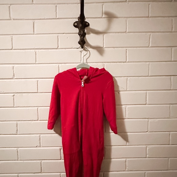 Jillian Harris JH x SMASH + TESS - THE MINI JILLY JOGGER ROMPER JILLY RED 6-12M - Picture 7 of 10